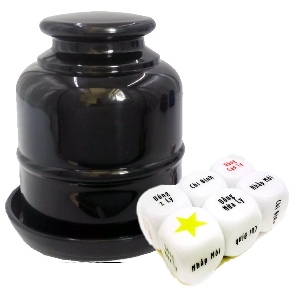 Combo 02 xí ngầu ăn nhậu uống bia rượu + 01 hộp lắc