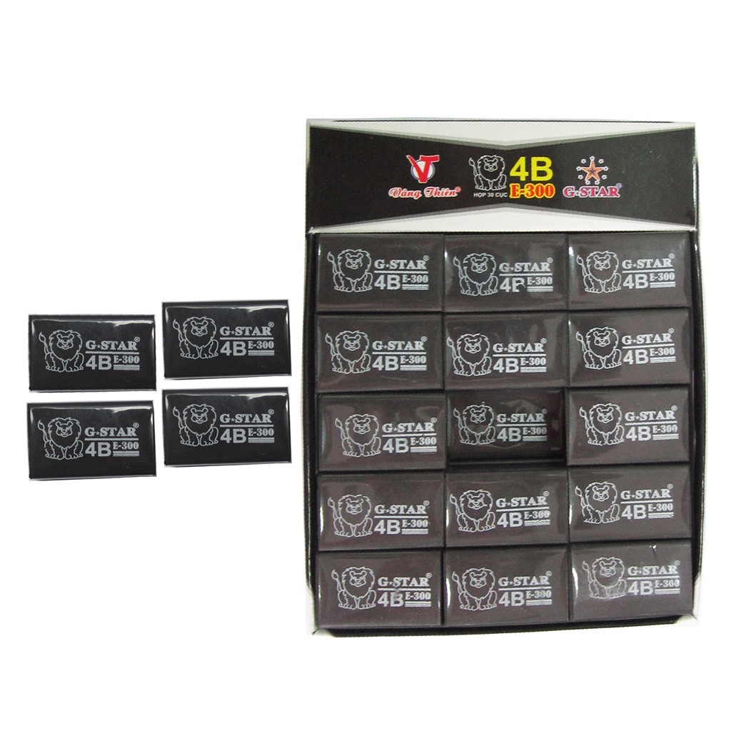 Combo 3 viên Gôm-Tẩy Đen Hàn Quốc GSTAR E300, E777 trắng