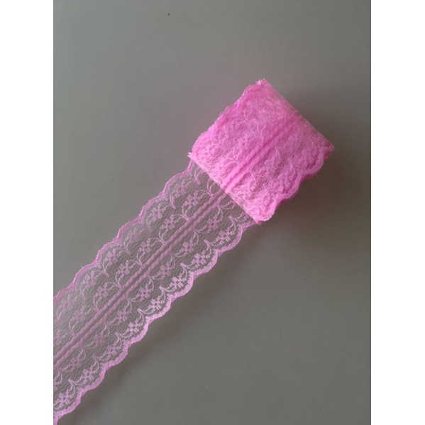 Cuộn 5 mét - Ruy băng ren mỏng size 45mm, phụ kiện handmade, phụ kiện diy