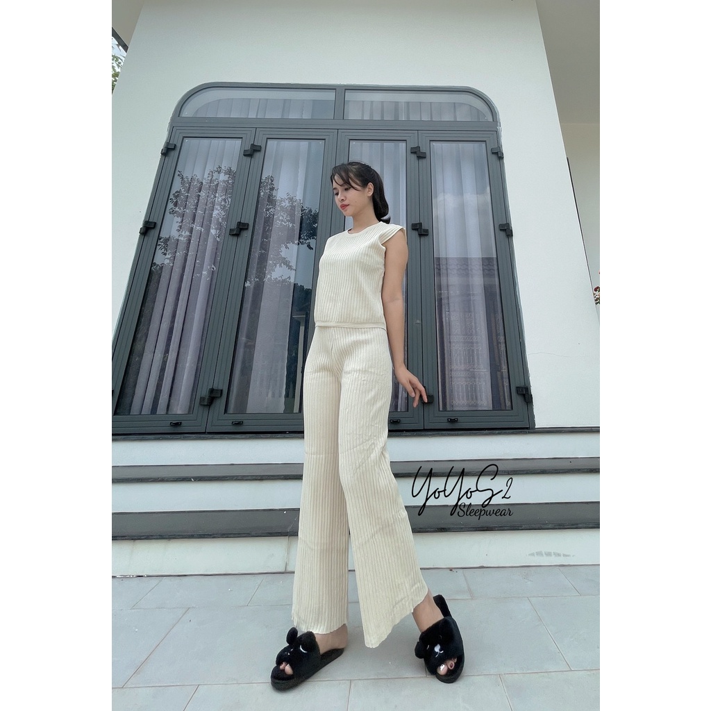 Set đồ nữ len thun quảng châu cao cấp giá rẻ- YY14