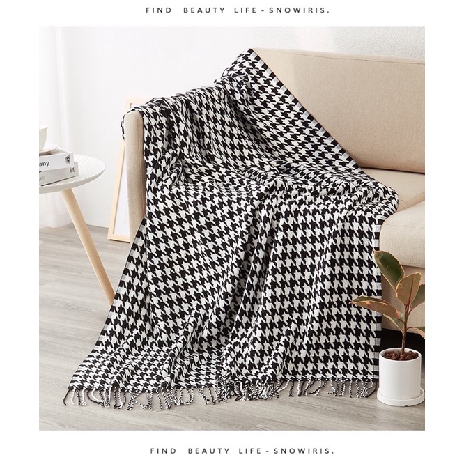 THẢM LEN ZICZAC TRANG TRÍ SOFA/ THẢM TRANG TRÍ