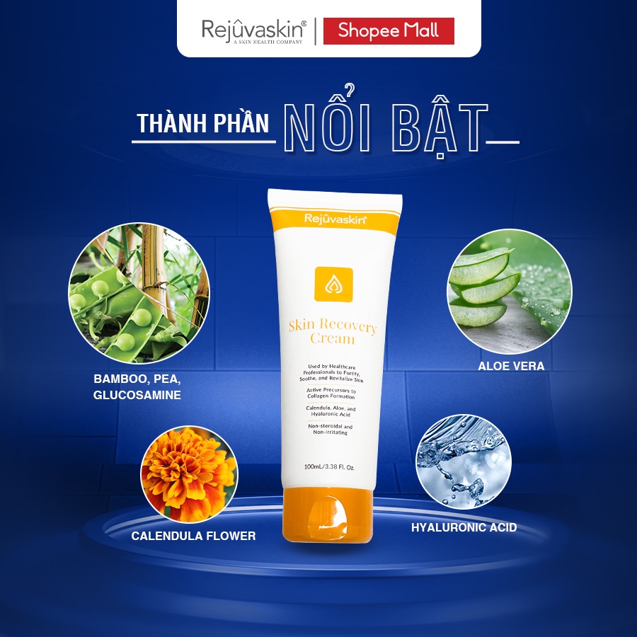 Kem dưỡng ẩm và phục hồi da Rejuvaskin Skin Recovery Cream 100ml
