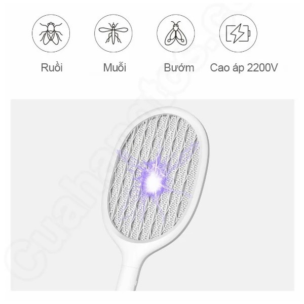 Vợt muỗi XM Solove P1 - Vợt kiêm đèn bắt muỗi