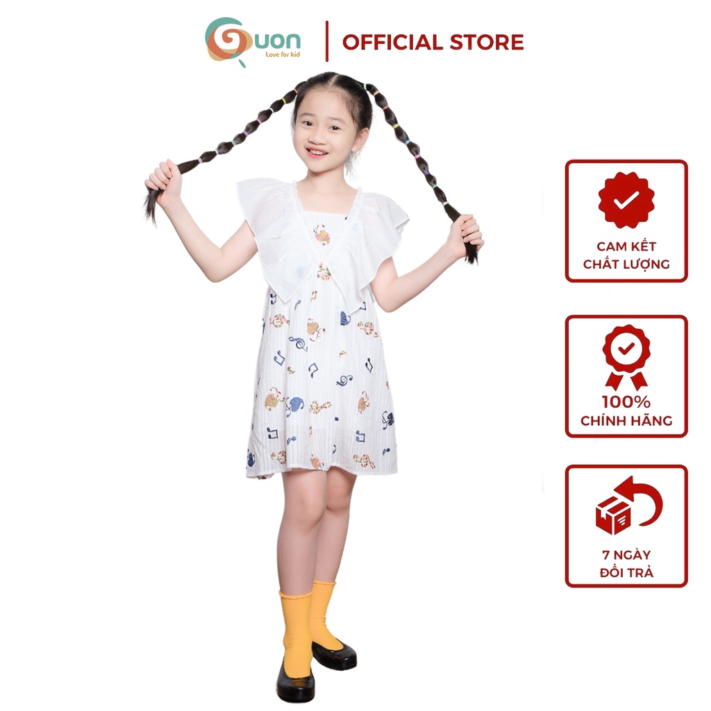 Váy bé gái từ 11 - 41kg vải cotton thoáng mát Tiểu Mai - GUON