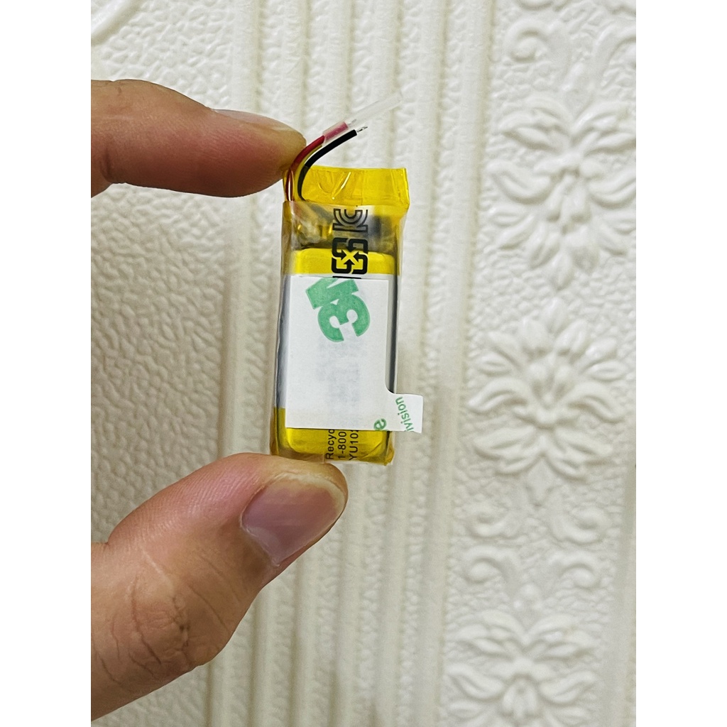Pin lithium 3.7V 350Mah 6.5x17x33MM hàng sịn 3 dây