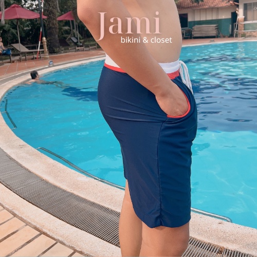 ĐỒ BƠI ĐÔI COUPLE TONE XANH BIỂN ĐI BIỂN đi bơi Jami - cp108