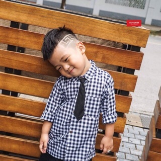 Áo sơ mi kẻ karo cho bé