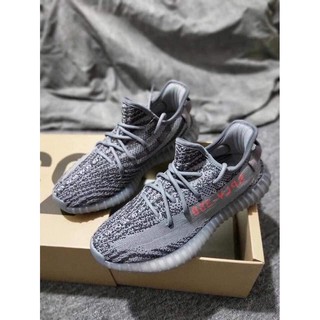 Giày thể thao ( yz350 xám chữ đỏ )