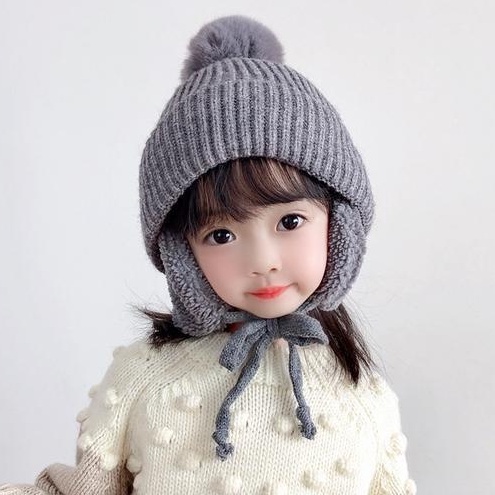 Mũ len cho bé trai gái mùa đông hàn quốc NANA nón len cho bé trùm đầu đẹp dễ thương