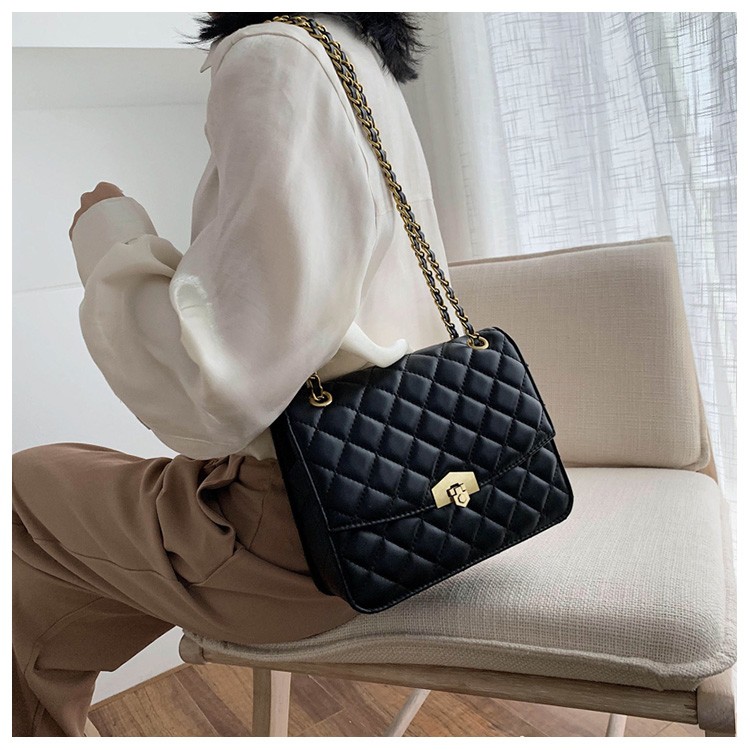 Túi Xách Nữ Đẹp Đeo Chéo Họa Tiết Karo Thiết Kế Sang Trọng Quảng Châu Cao Cấp TX02 - HAMAN