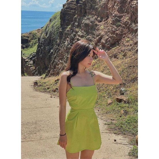 LEMONCHICVN - Đầm hai dây hở lưng - D197