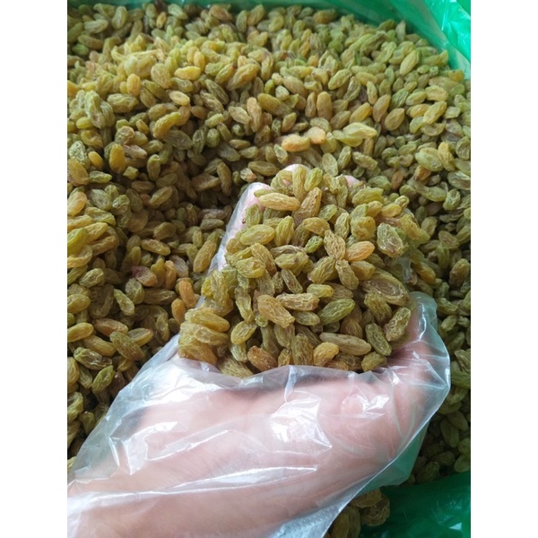 1 kg Nho khô xanh không hạt Ninh Thuận sấy khô chua chua ngọt ngọt dẻo ngon