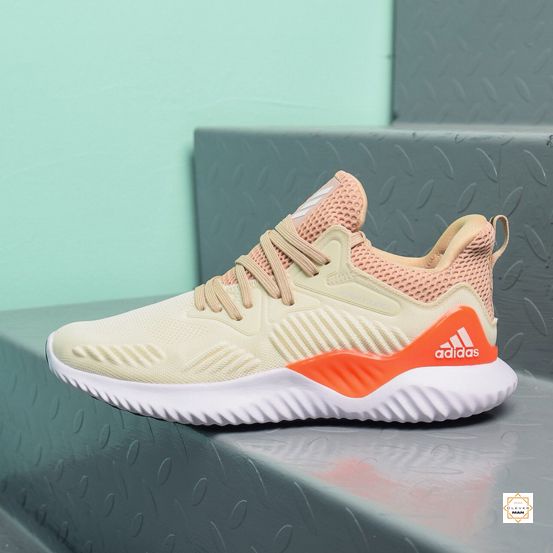 Giày Thể Thao Alphabounce Beyond 2018 Cream White Red Màu Kem Trắng Sữa đế Trắng đỏ Cực Êm Thoáng Khí  Clever Man Store