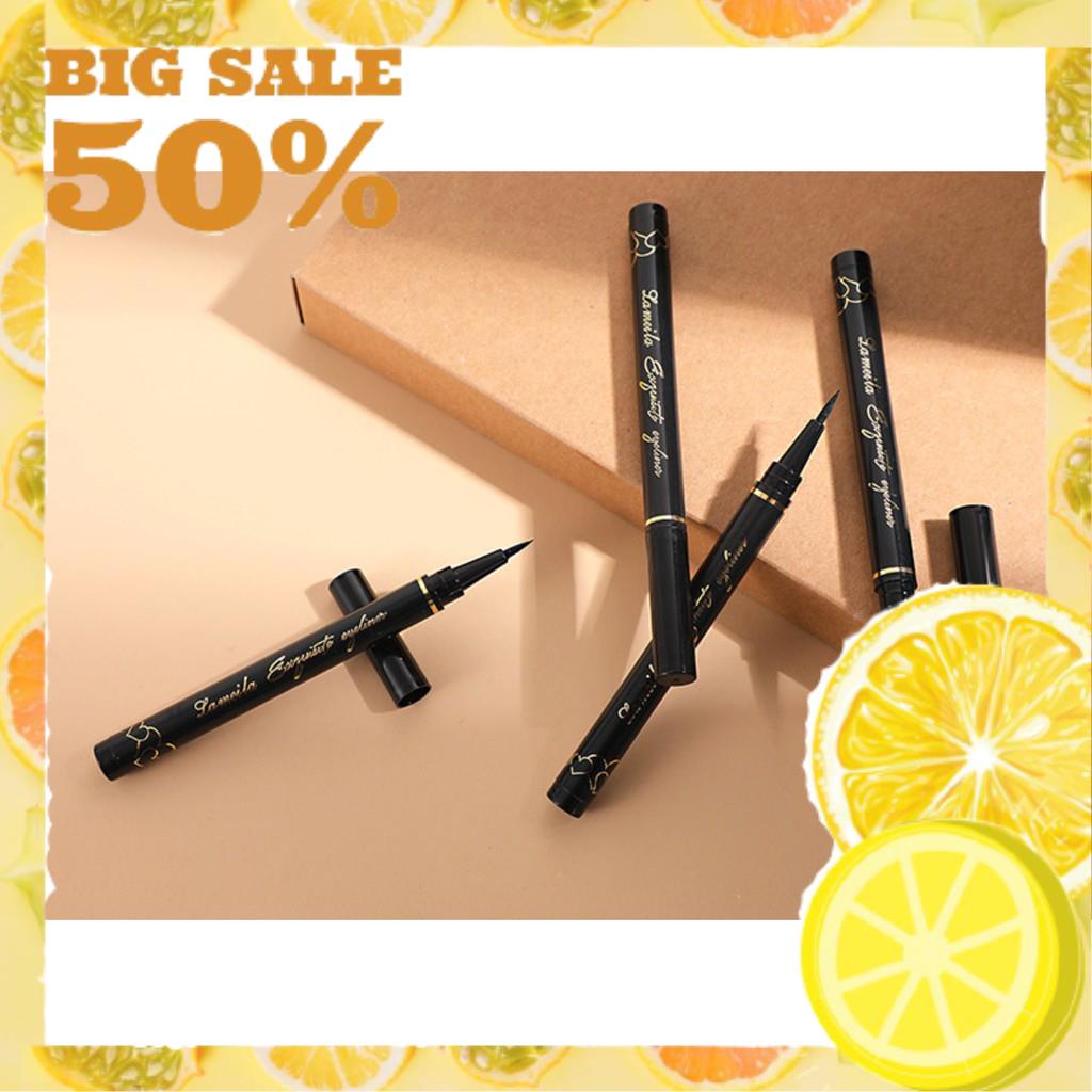 Kẻ Mắt Bút Lameila 808 Vỏ Tim Đen Đáng Yêu Chính Hãng Nội Địa