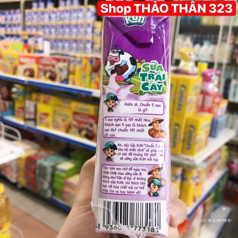 Sữa Kun 6 Vị 180ml (1lốc x 4hộp)