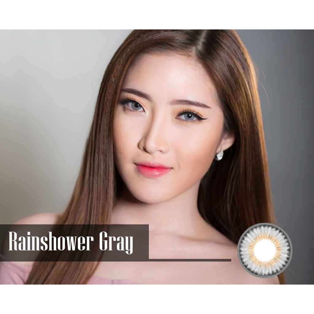 Kính áp tròng Rainshow Gray Hàn Quốc có độ ( 0.00 ~ 6.00)