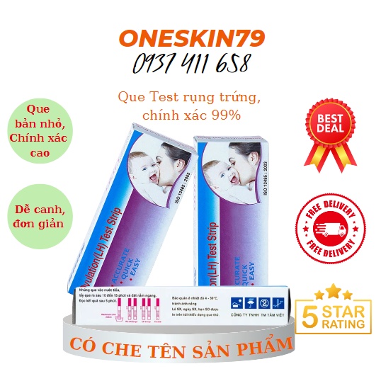 Combo 10 Que Rụng Trứng Test Strip Ovulation- Que Thử Rụng Trứng - Hàng Chính Hãng