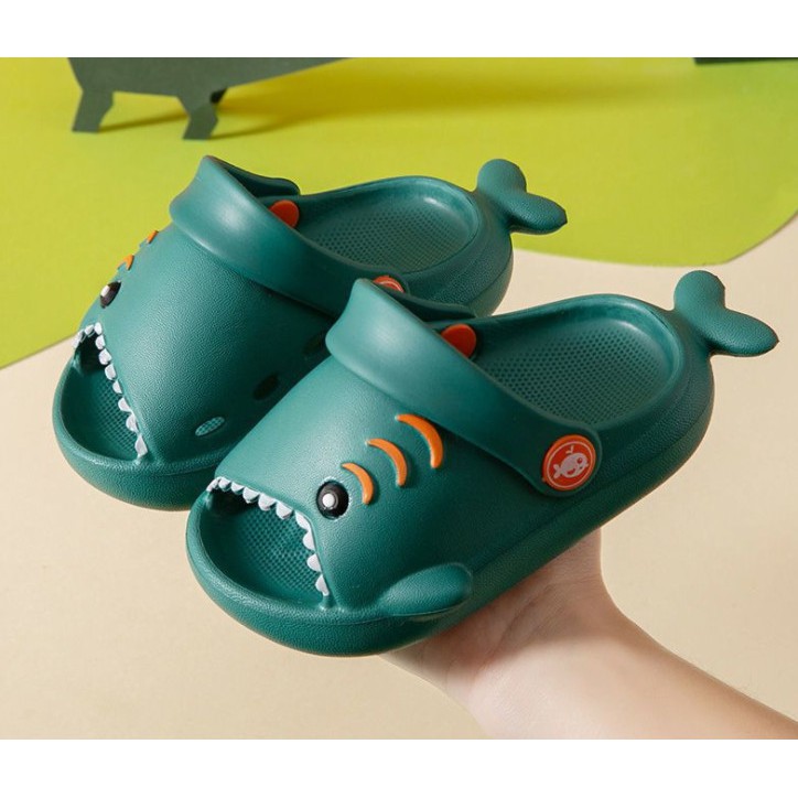 Dép Sục Cá Mập Baby Shark Bé Trai Bé Gái Cho Chân Bé 13-18cm Ngộ Nghĩnh