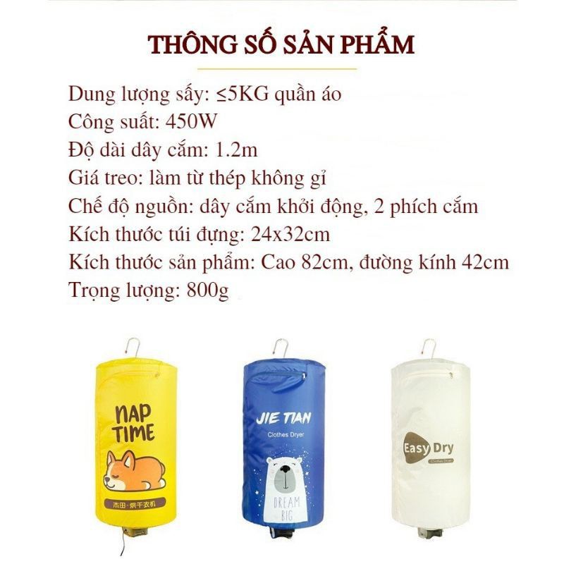 Máy Sấy Quần Áo Mini