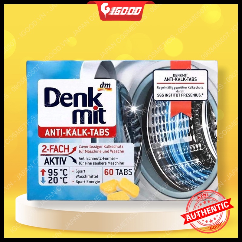 Viên tẩy lồng giặt Denkmit nội địa Đức (1 viên)