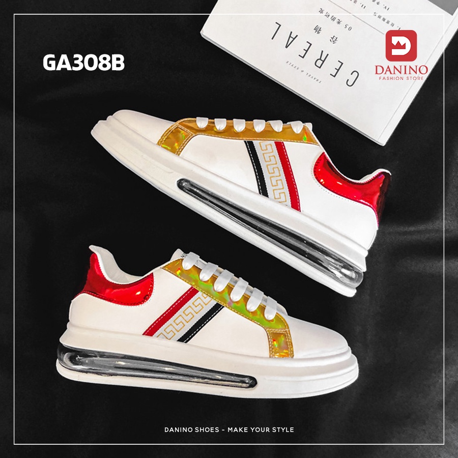 Giày nam sneaker thể thao Cao Cấp Da PU Bền Đẹp đẹp tăng chiều cao GA308