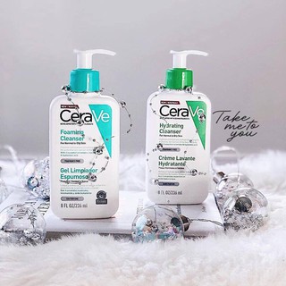 [Bill Pháp] Cerave Foaming - Sữa rửa mặt phù hợp với mọi loại da, cả da nhạy cảm