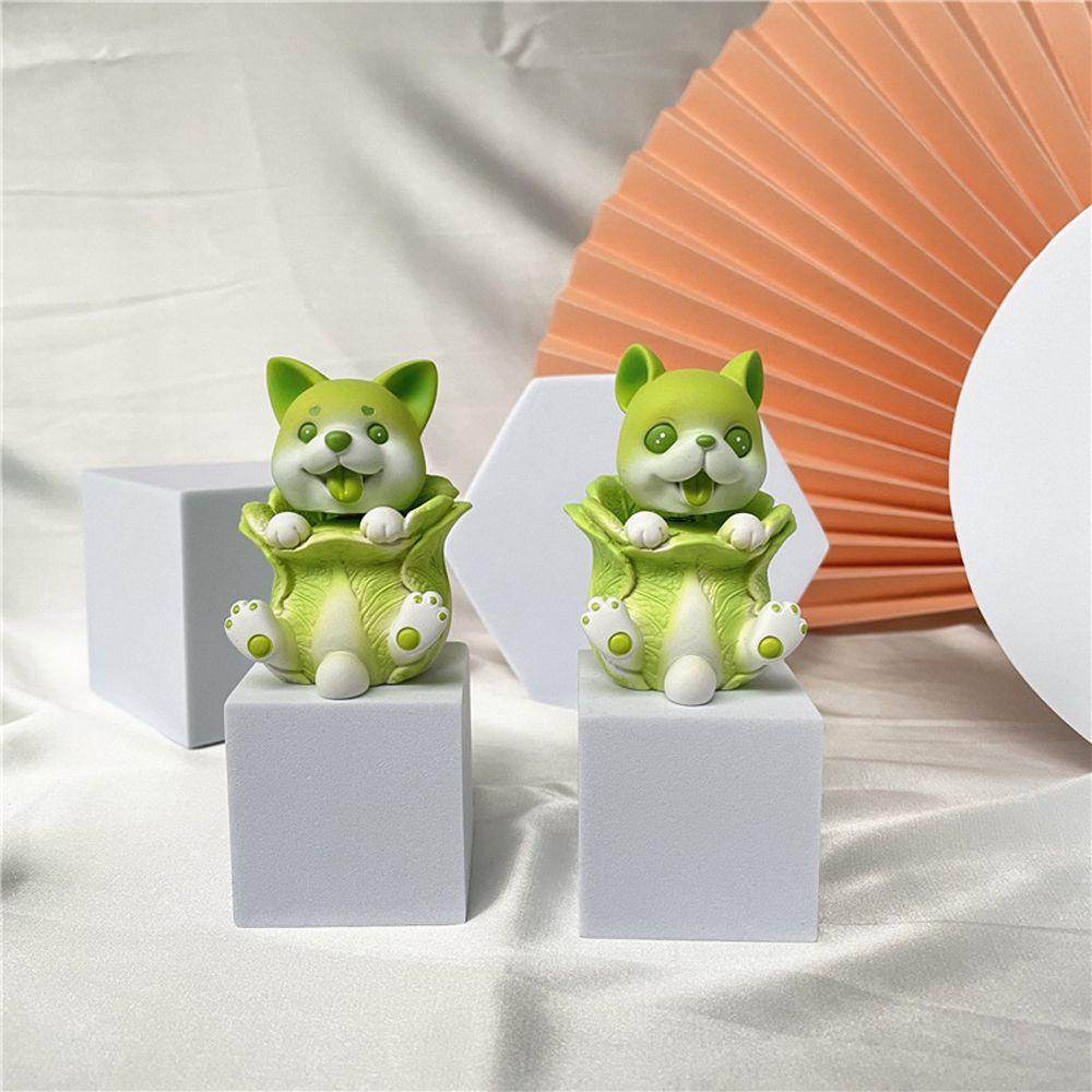REBUY1 Mô Hình Chú Chó Shiba Lắc Đầu Bằng Nhựa Resin Trang Trí Năm Mới