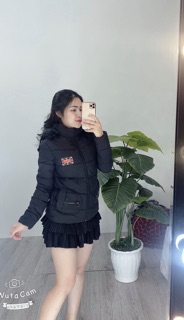 Áo phao béo nữ, mũ tháo đc