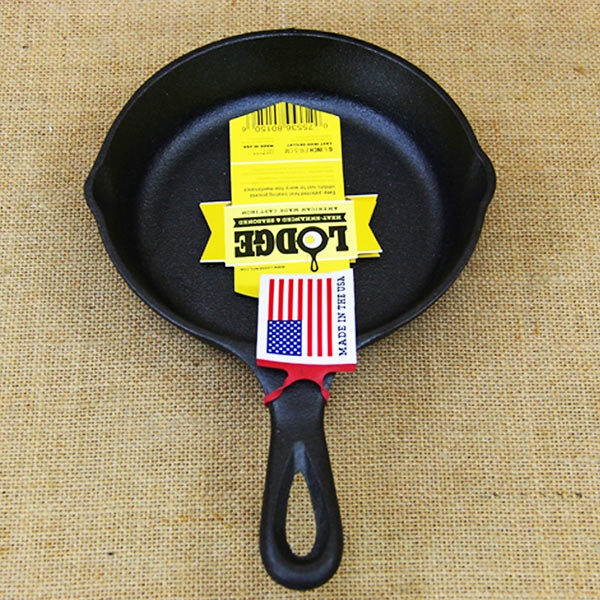 [Chính hãng LOGDE - MỸ] Chảo gang đúc chính hãng Lodge 16.51cm - H3SK. Chảo nướng, chiên, xào, áp chảo thực phẩm