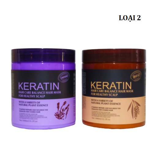 Kem ủ Xả tóc  Keratin Loại 2 1000ml Nắp có giấy bạc