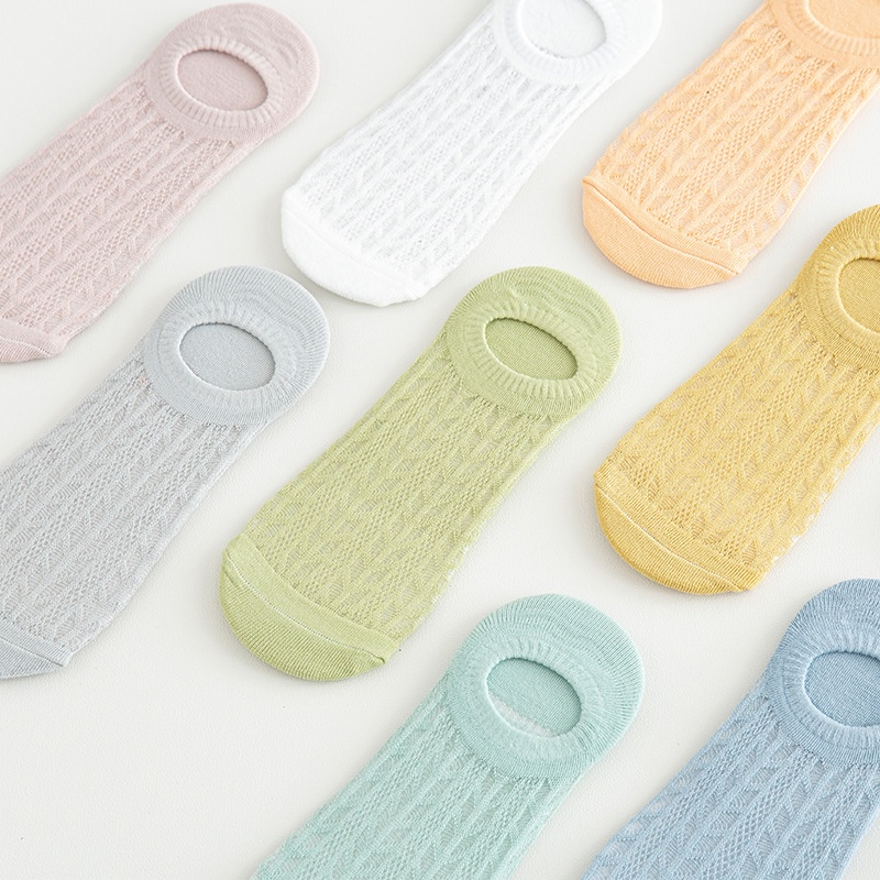 Tất hài nữ, vớ nữ cổ ngắn chất vải cotton co giãn 4 chiều thoáng khí – Tất Hàn Quốc