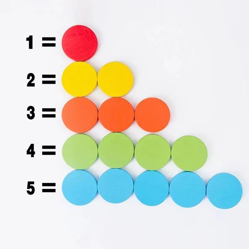 Cốc Phân Loại Màu Sắc Nhận Thức Giáo Dục Nhận Thức Theo Phương Pháp Montessori Giáo Dục Sớm Cho Bé