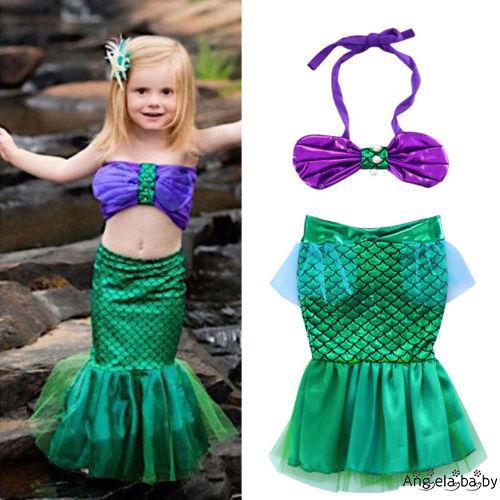 hღ✯Bộ đồ bơi đi biển trang phục nàng tiên cá cho bé gái