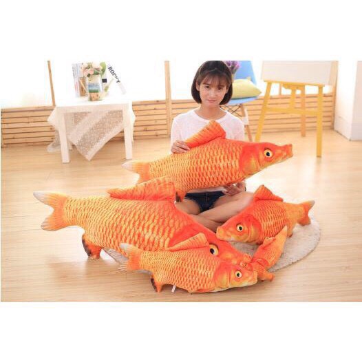 Gối ôm 3D cá chép vàng _MOMOMART