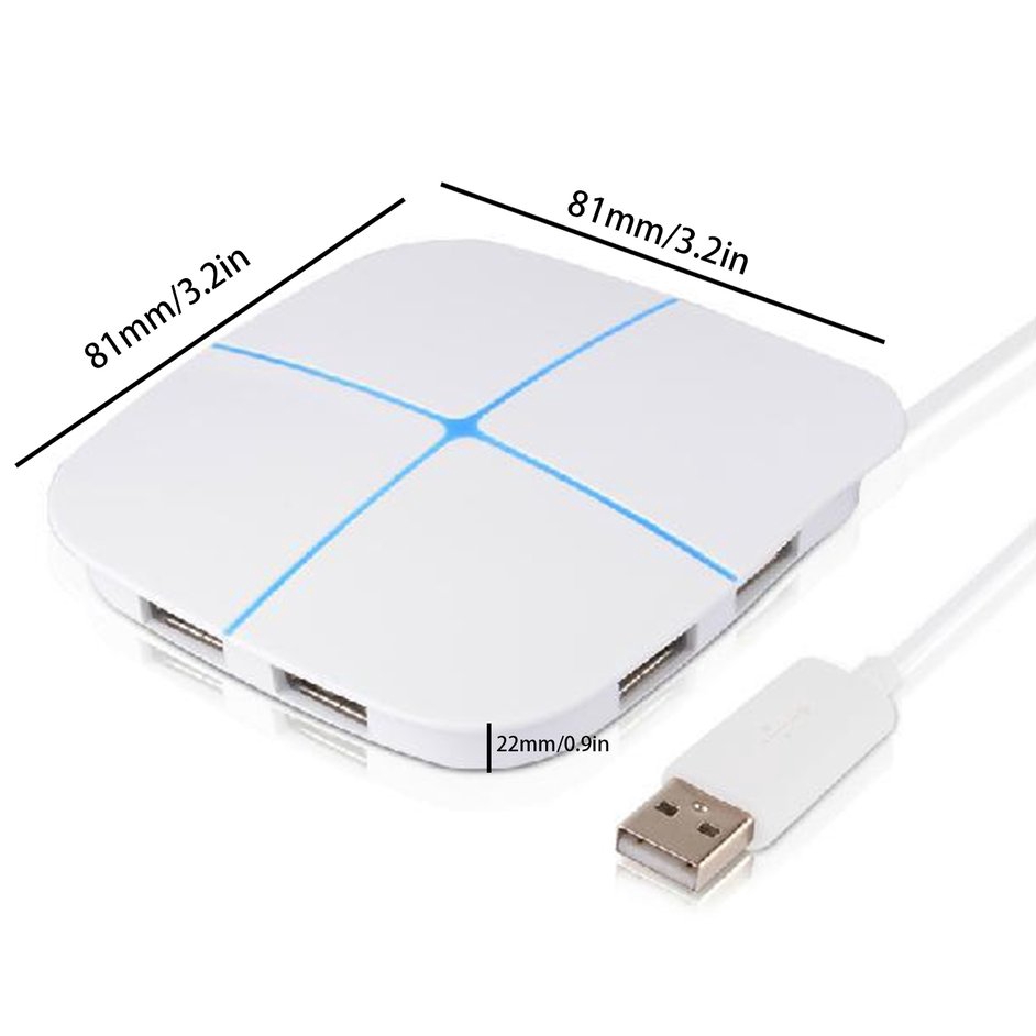 Đầu Đọc Thẻ Nhớ Usb 7 Màu Trắng