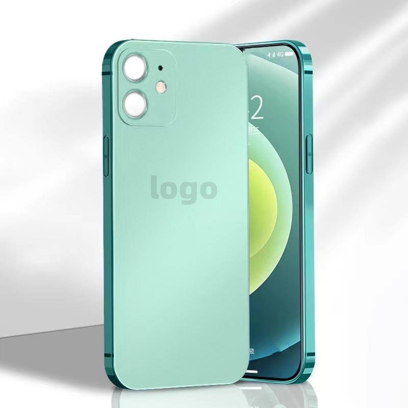 Ốp lưng iphone Điện Thoại Nhám Mạ Viền Cho iPhone 11 12 11 pro max 13 11 pro max 7 plus 8 xs max xr 13 pro 12 pro
