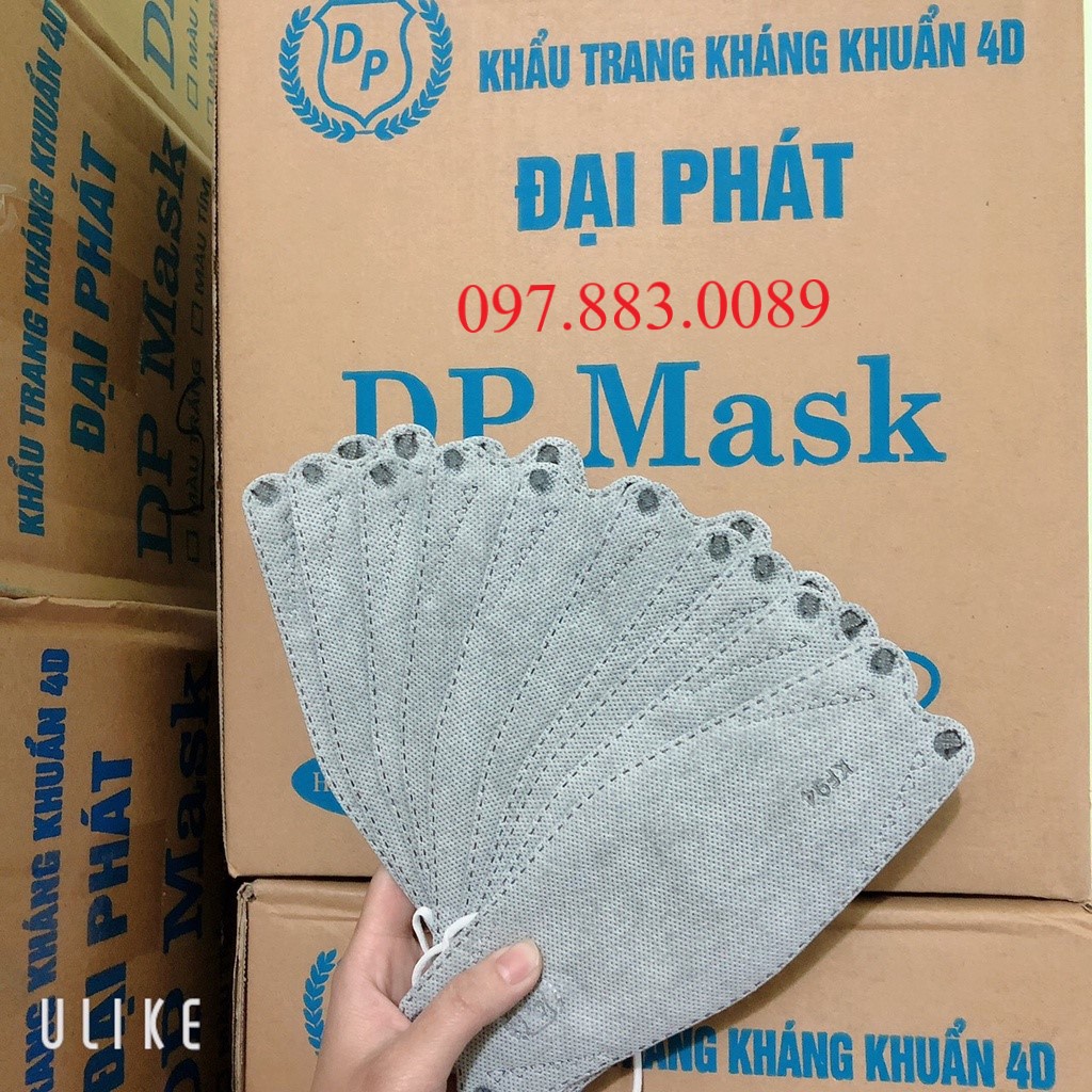 THÙNG 300 CHIẾC KHẨU TRANG KHÁNG KHUẨN ĐẠI PHÁT 4D MASK KF94 THIẾT KẾ THÔNG MINH ÔM SÁT KHUÔN MẶT