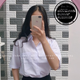 Sơ mi trắng tay lỡ