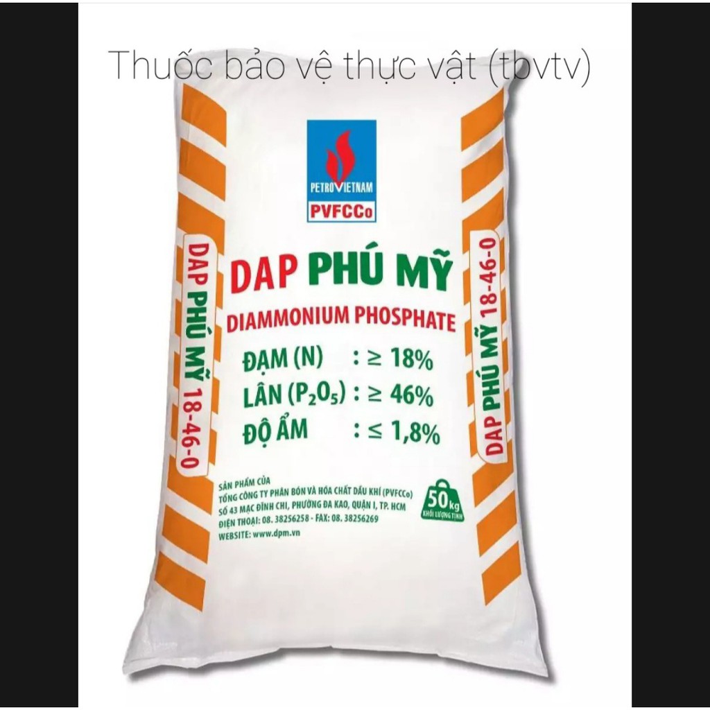 Phân bón DAP 18-46-0 Phú Mỹ DIAMMONIUM