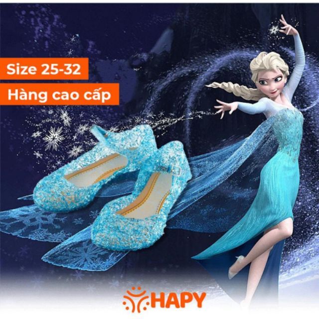 Giày bé gái Elsa Frozen nữ hoàng băng giá - hàng cao cấp (3-10 tuổi)