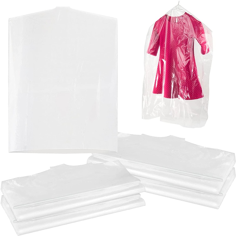 Set 50 Túi Bọc Quần Áo Bằng Nhựa Trong Suốt Gọn Nhẹ Chống Ẩm Chống Bụi Đa Năng Sắp Xếp Gọn Nhẹ Đa Năng Cho Gia Đình