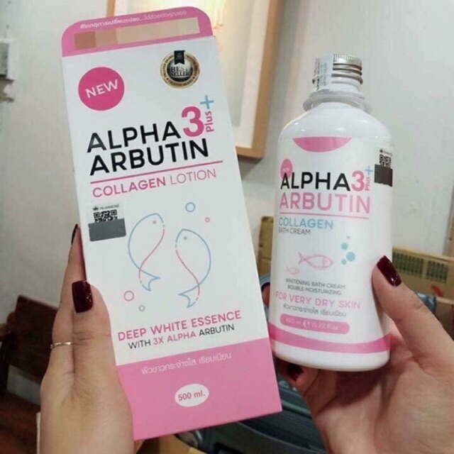 Set lotion + sữa tắm Alpha Arbutin Collagen