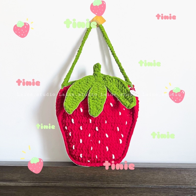 BERRIES BLOOM BAG - TÚI LEN BÔNG QUẢ DÂU
