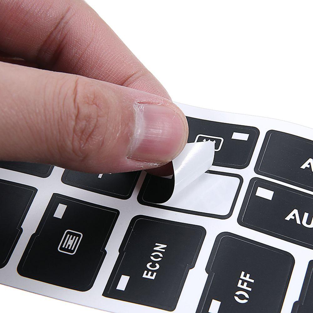 1 Miếng Dán Nút Điều Khiển Điều Hòa Xe Hơi AC Màu Đen