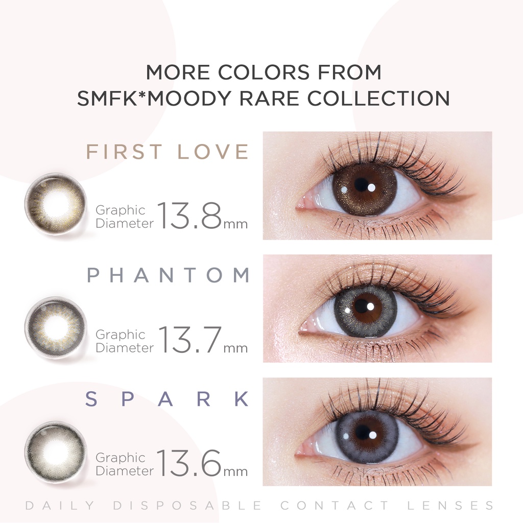 Kính áp tròng màu hàng ngày MOODY "Spark" 14.2mm - SMFK*Moody Rare
