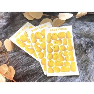 Sticker decal gà con baby chick _ hana.land