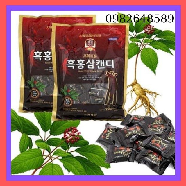 [Chính Hãng] Kẹo Hắc Sâm Hàn Quốc 300gr,Kẹo Sâm Đen 300gr