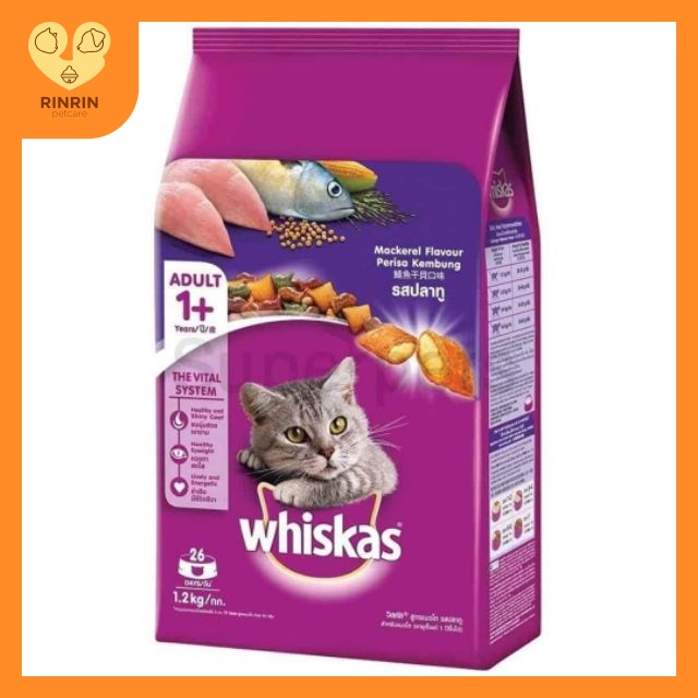 Hạt whiskas cho mèo gói 1.2kg