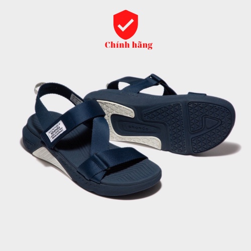 Shondo Sandals F7 Racing đế xanh phối trắng quai xanh đen F7R3535