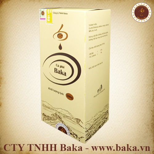 Cà Phê Nguyên Chất Baka - Moka (Hộp 500g)